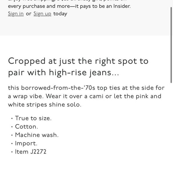 Madewell Wrap Top in Cecelia Stripe NWT - Picture 3 of 12